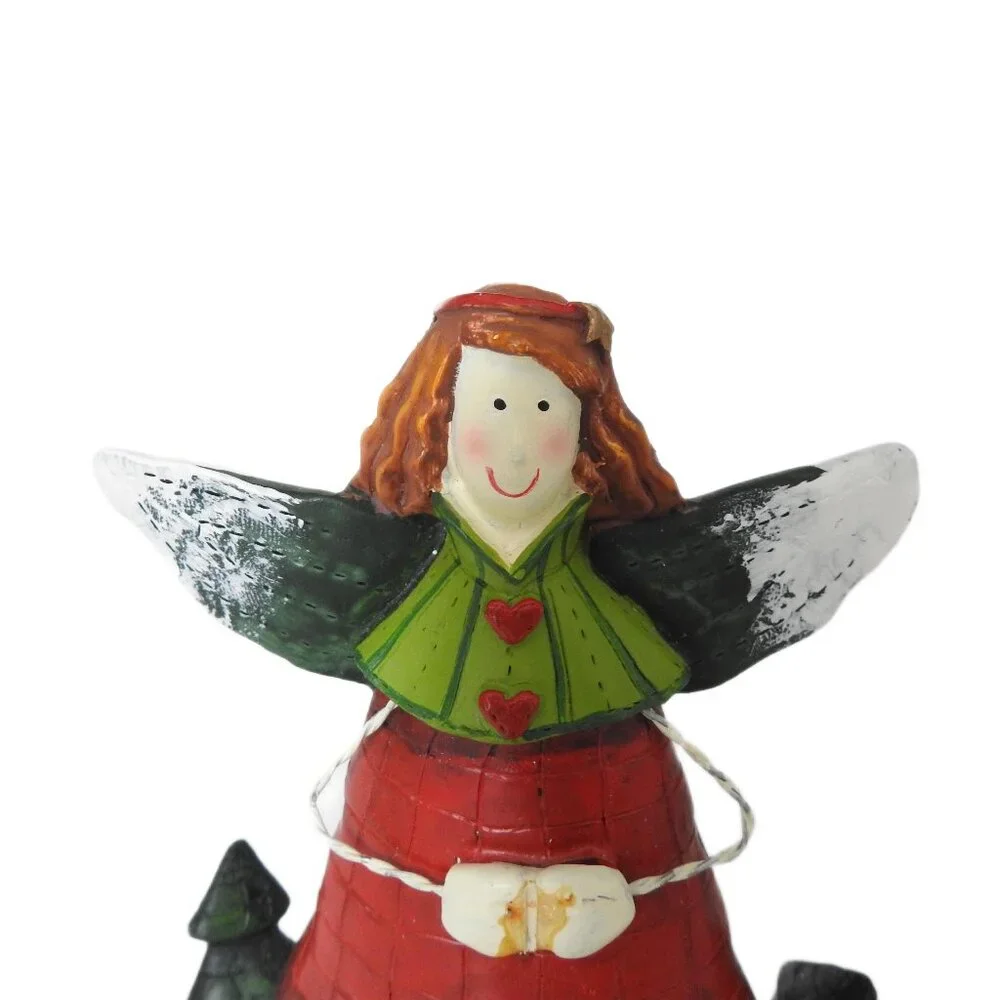 Gooseberry Patch Whimsical Angel Figurine Midwest Cannon Hearts Trees